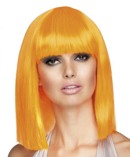 pruik-neon-oranje