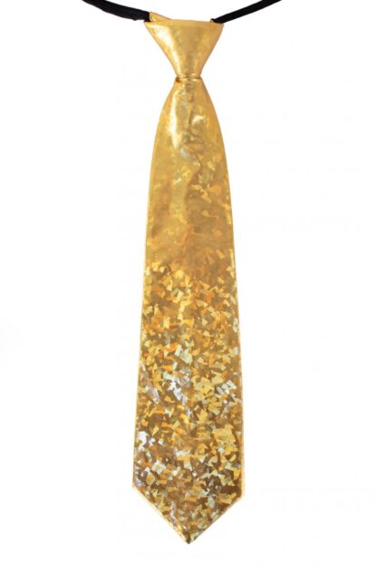 stropdas glitter goud