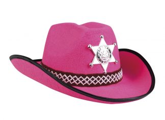 cowboyhoed kind roze