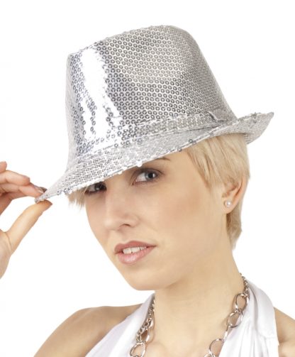 tribly hoed pailletten zilver