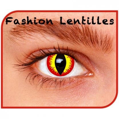 Lentilles Maandlenzen Duivel Rood