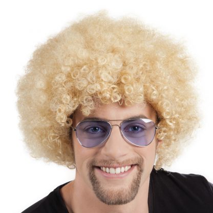 Pruik Afro Blond