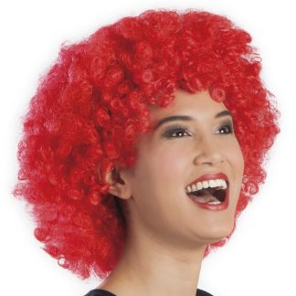 Pruik Afro Rood