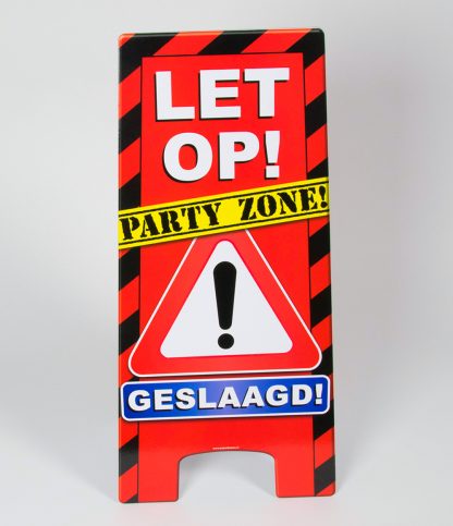 warning sign geslaagd