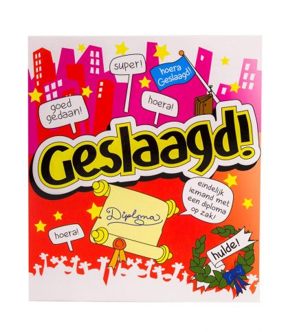 Wenskaart-Geslaagd