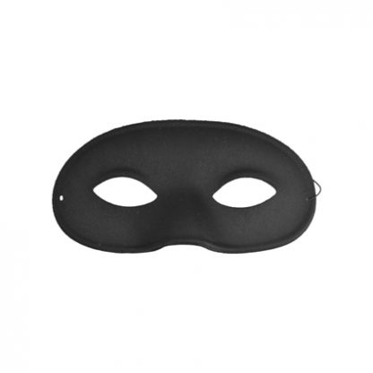 Oogmasker Domino zwart