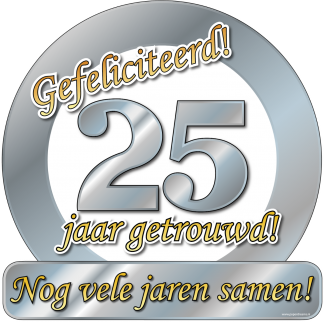 25 jarig zilver huwelijk