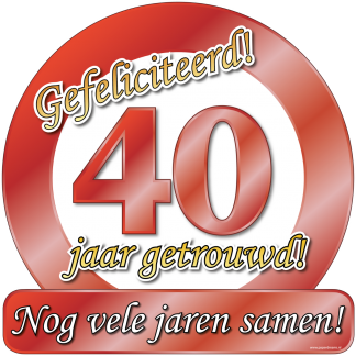 40 jarig robijn huwelijk