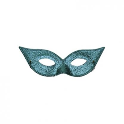 Oogmasker Vlinder blauw glitter