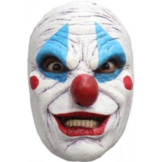 TW Latex gezichtsmaskermasker grijnzendeclown