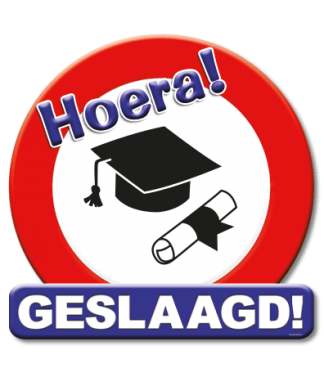 Huldeschild verkeersbord