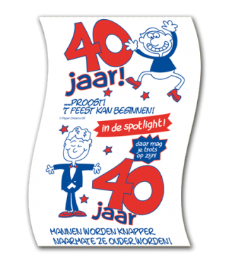 toiletpapier 40 jaar man