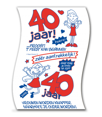 toiletpapier 40 jaar vrouw