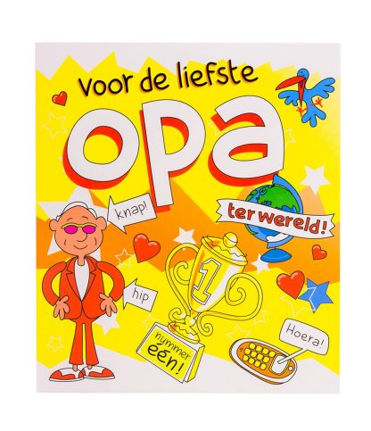 Wenskaart cartoon opa