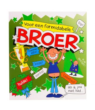 Wenskaart cartoon broer