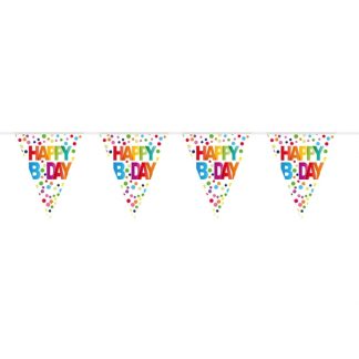 Rainbow Dots Happy Birthday