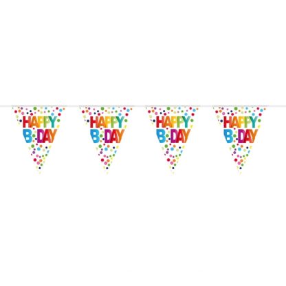 Rainbow Dots Happy Birthday