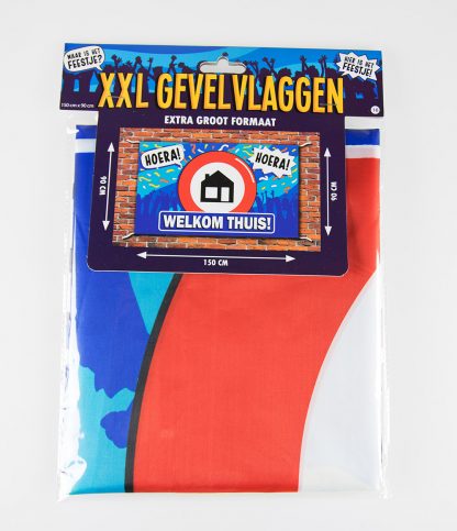 XXL gevelvlag Welkom thuis