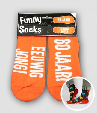 Funny socks 60 jaar Eeuwig jong