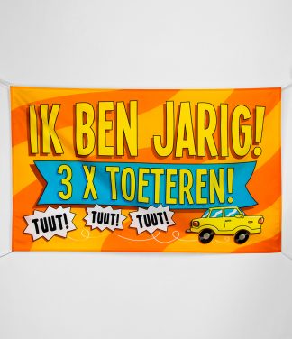 XXL gevelvlag 3x toeteren