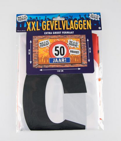 XXL gevelvlag 50 jaar