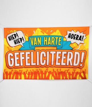 XXL Gevelvlag Gefeliciteerd