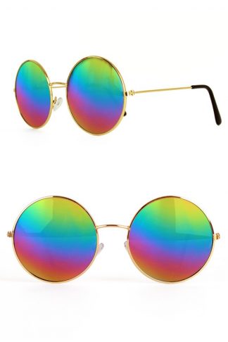 Uilenbril olieglas regenboog