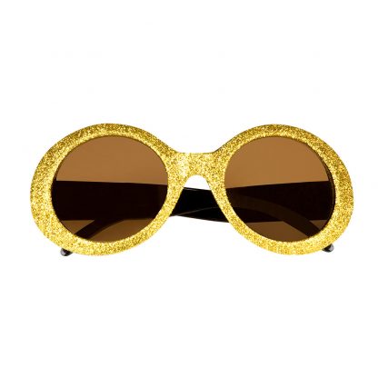 Partybril glitter Jackie goud