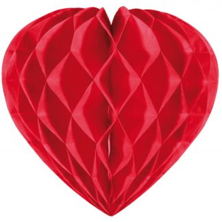 Honeycomb hart rood