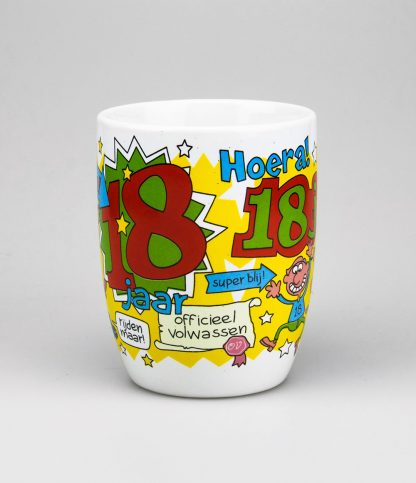 Cartoon mok 18  jaar - Afbeelding 3
