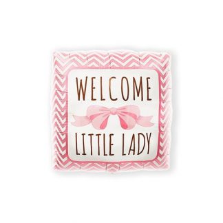 Folieballon welcome little lady