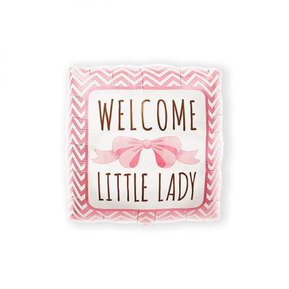 Folieballon welcome little lady