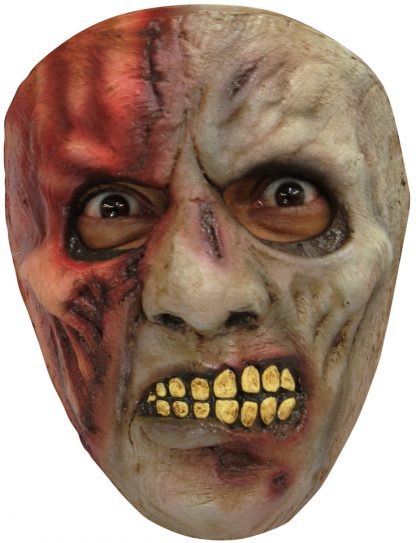 Latex masker zombie burned