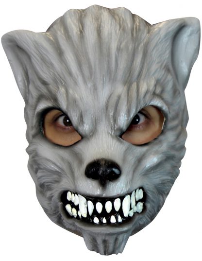 Latex masker Grey wolf