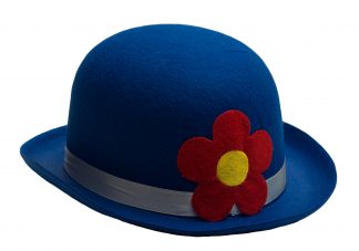 Bolhoed clown blauw