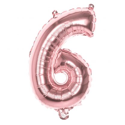 Foliecijfer ballon 36 cm 6