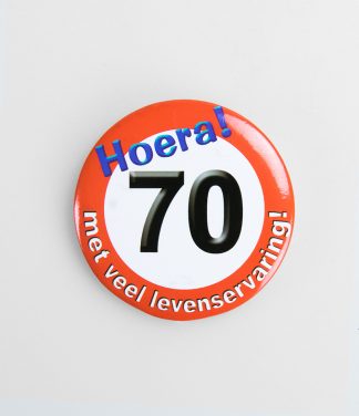 Button verkeersbord 70