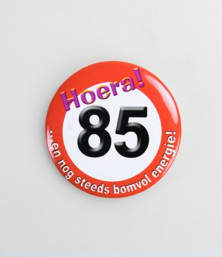 Button verkeersbord 85