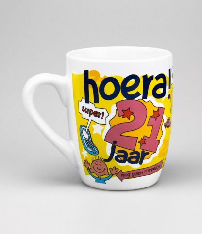 Cartoon mok 21 jaar - Afbeelding 3