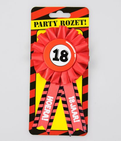 Party rozet 18 jaar