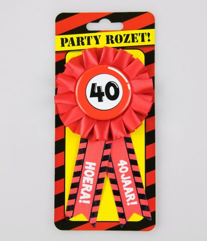 Party rozet 40 jaar