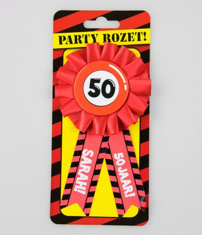 Rozet met button Sarah 50 jaar - Afbeelding 2
