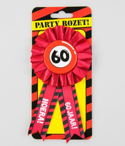 Rozet met button 60 jaar - Afbeelding 2