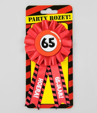 Party rozet 65 jaar