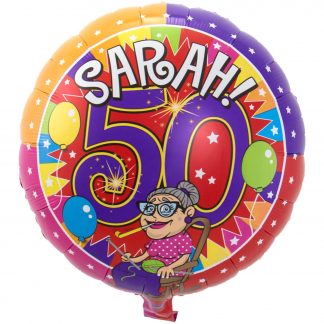 Folieballon Sarah 50 jaar