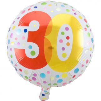 folieballon stippen 30 jaar