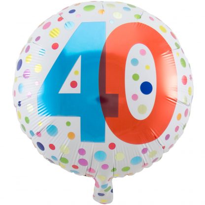 folieballon stippen 40 jaar