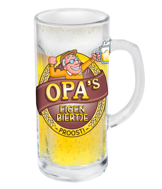 bierpul bierglas voor opa