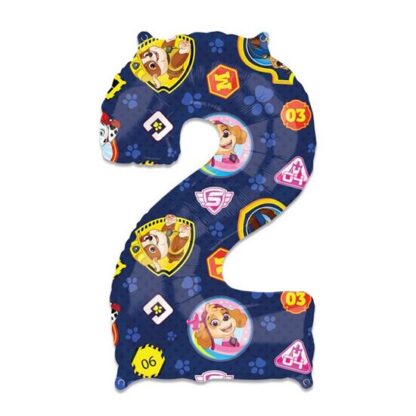 folie heliumcijfer 2 Paw patrol