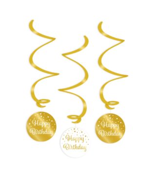 Hangdecoratie goud wit